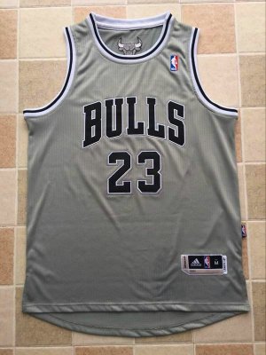 Maillot De Basket Chicago Bulls Michael Jordan 23 Dense Embroidered AU Fabric Ash